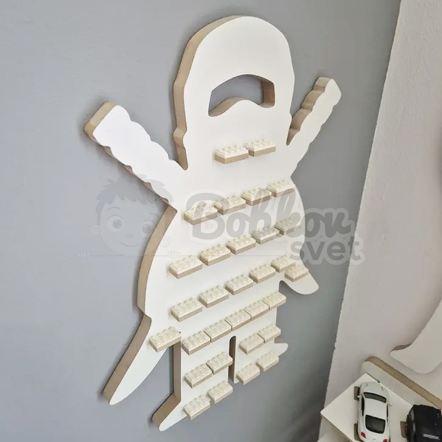Organizér na LEGO postavičky / figúrky - NINJA white