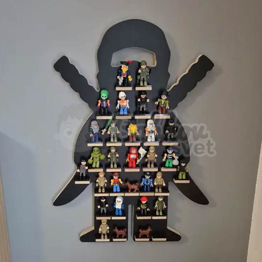 Organizér na LEGO postavičky / figúrky - NINJA black