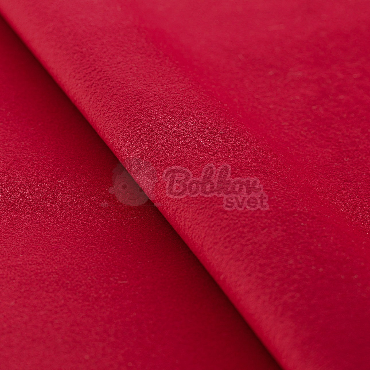 VELVET sedací vak / puf 60cm - tm. červená