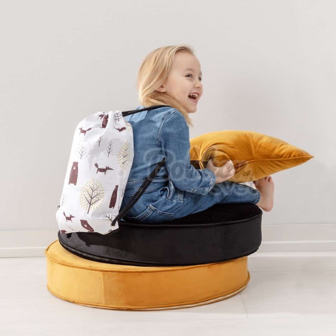 VELVET sedací vak / puf 60cm - antická ružová
