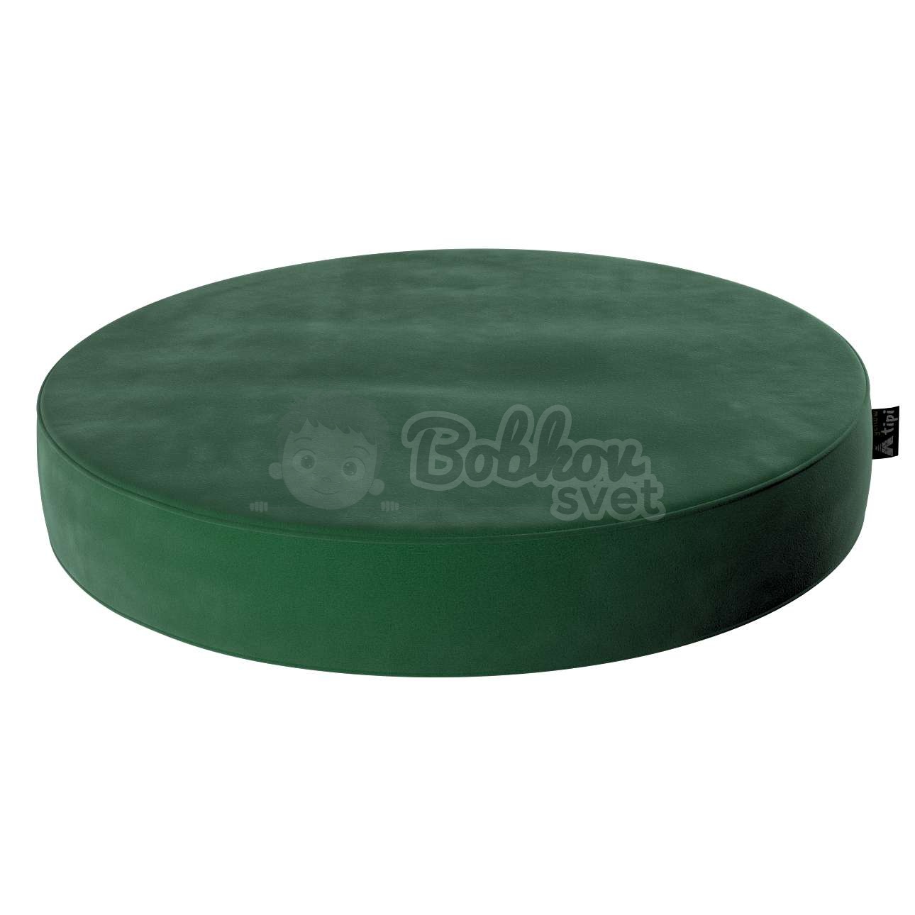 VELVET sedací vak / puf 60cm - tm. zelená