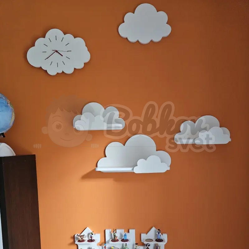 Drevené detské poličky SET 3 ks - MOLI round