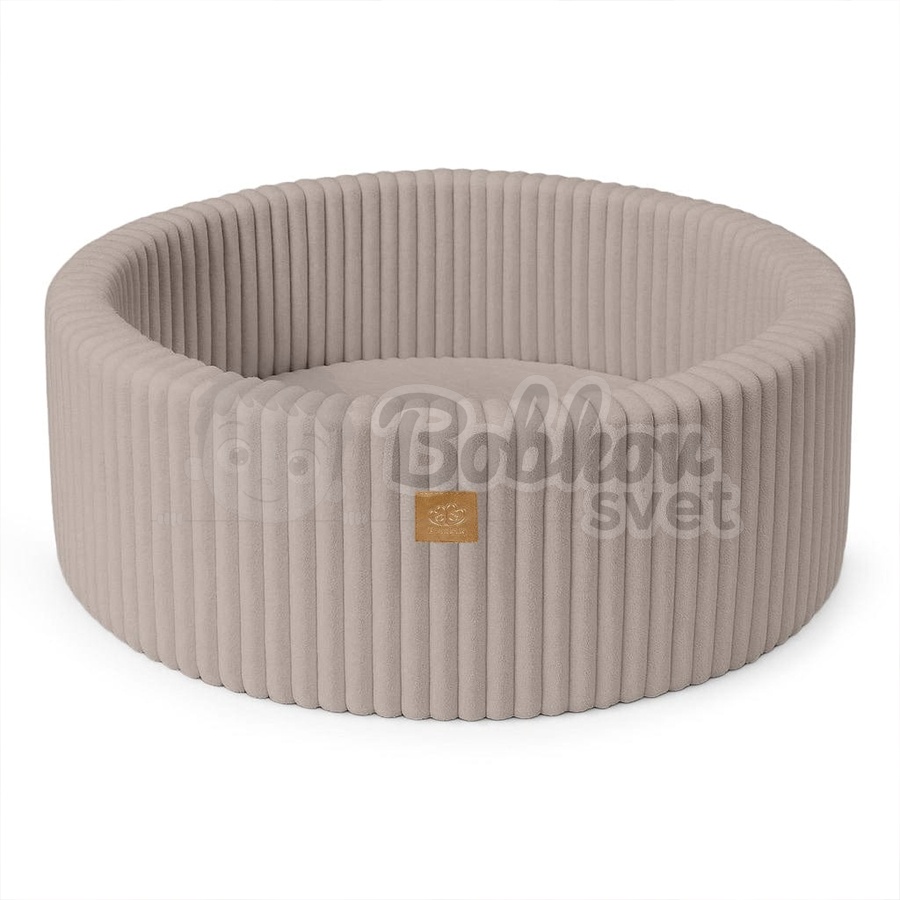 Detský suchý bazén CHURROS hard - Pebble Beige s guličkami 200 ks (90x30cm)