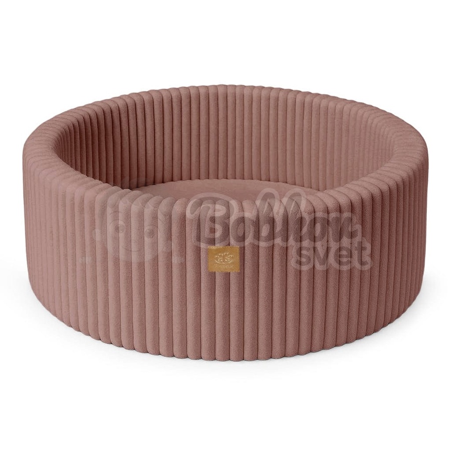 Detský suchý bazén CHURROS hard - Ruby PINK s guličkami 200 ks (90x30cm)