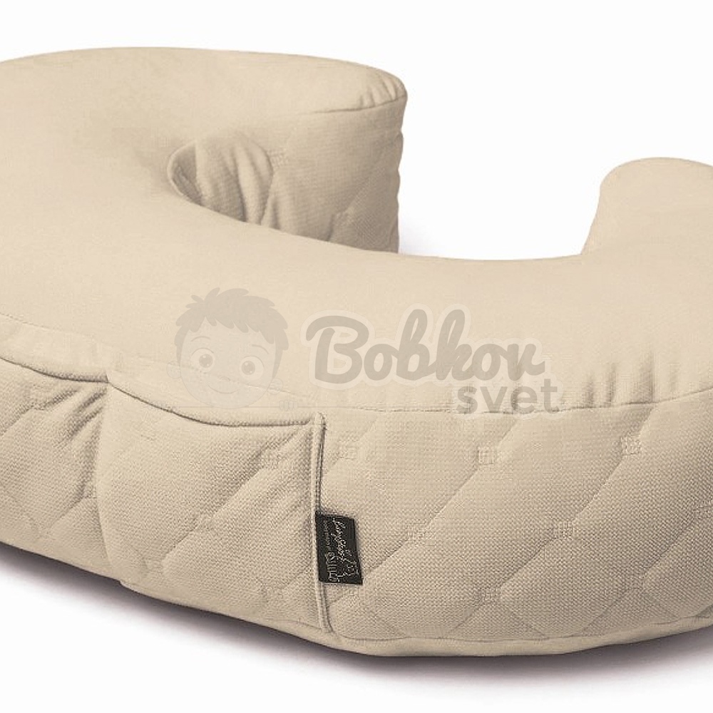 Vankúš na kojenie VELVET / pohodlné dojčenie - Beige