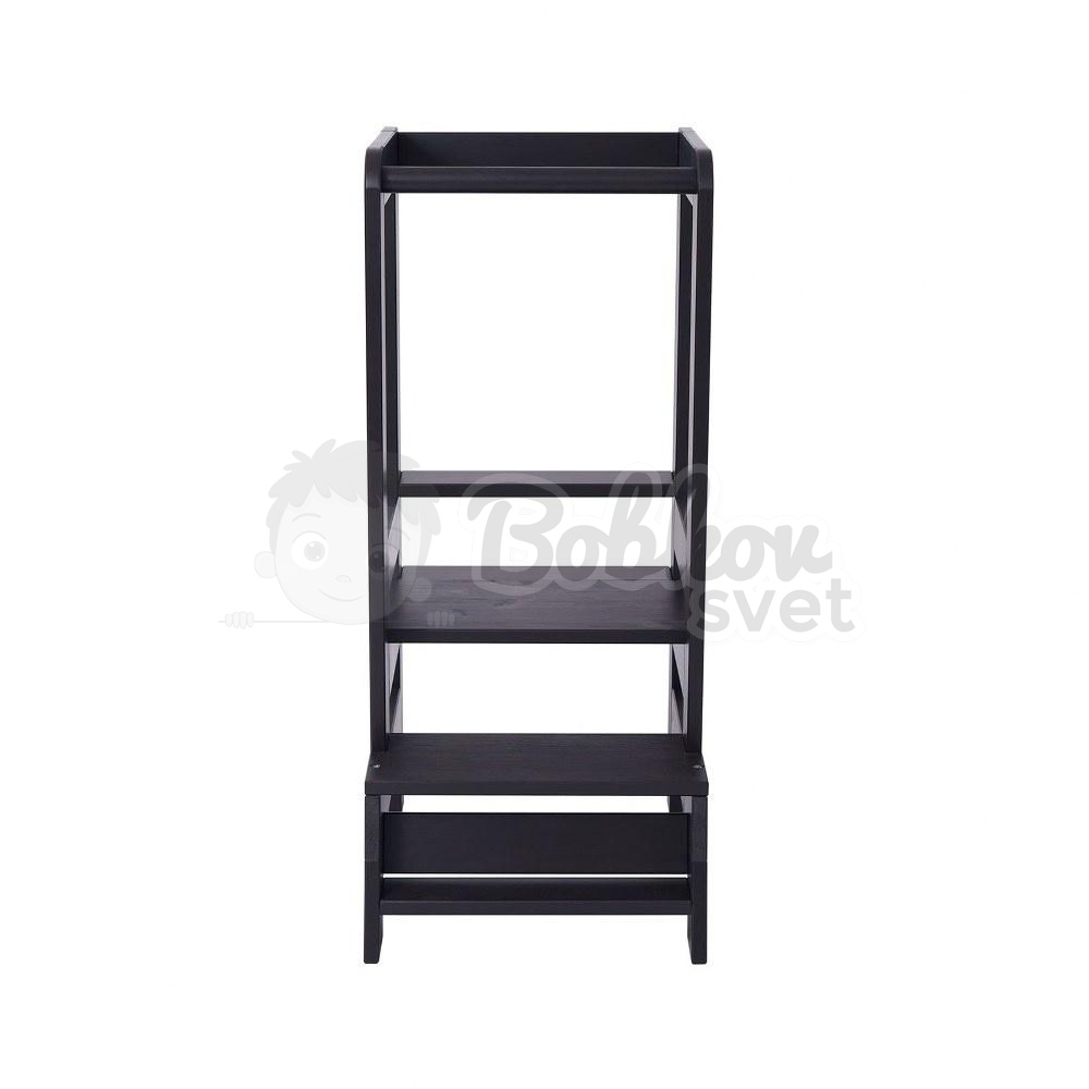 Učiaca veža MeowBaby® Kitchen Helper cierna