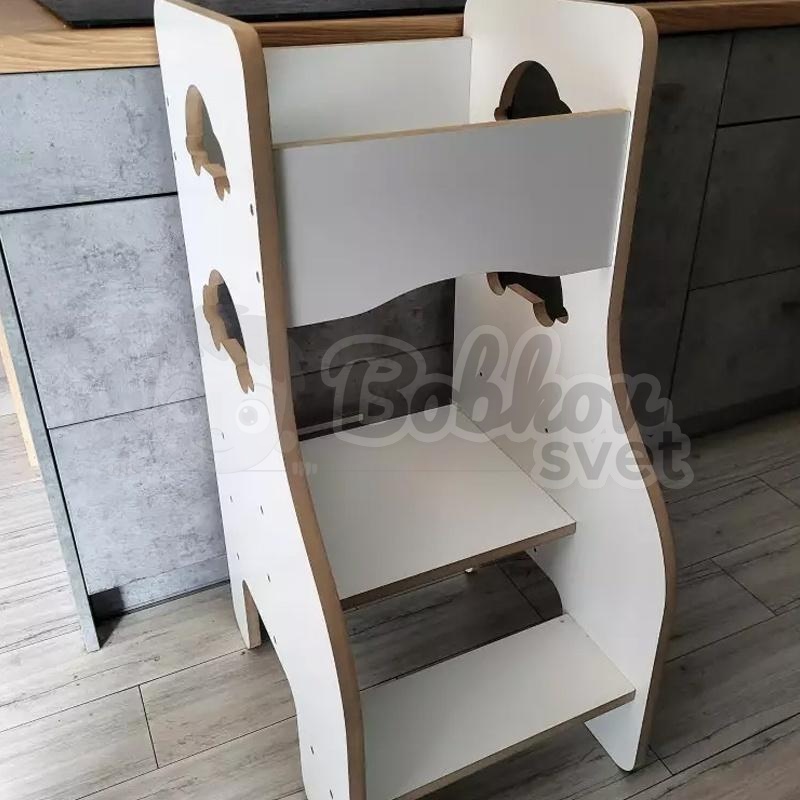 Učiaca veža SAFE - Kitchen Helper biela - AUTÁ