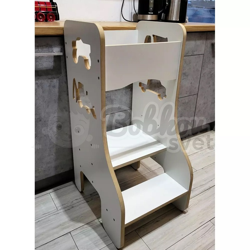 Učiaca veža SAFE - Kitchen Helper biela - PRACOVNÉ AUTÁ