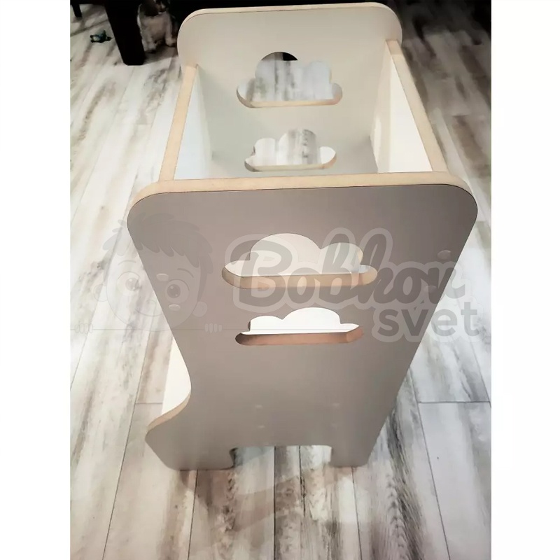 Učiaca veža SAFE - Kitchen Helper biela - OBLÁČIKY