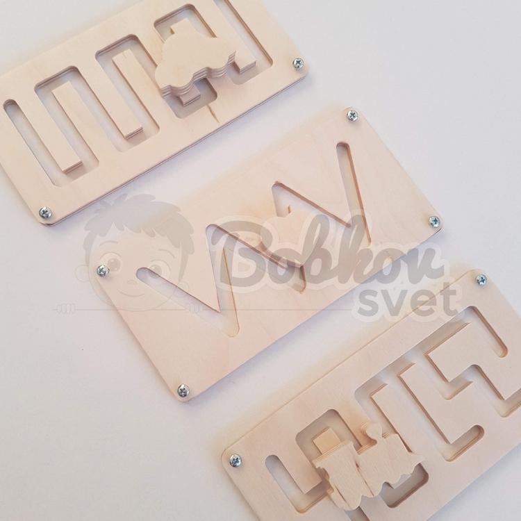 Veľká manipulačná doska / activity board 70cm - model t3540