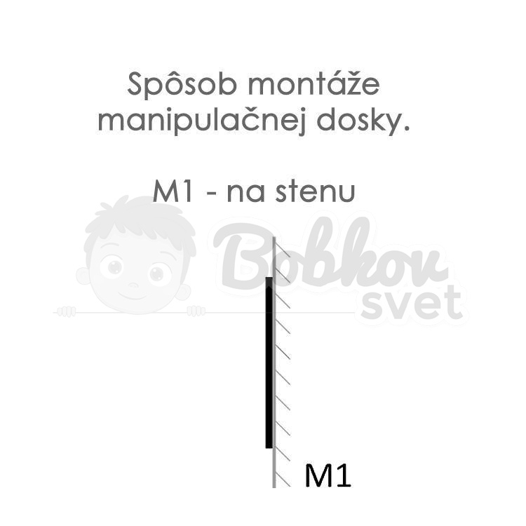 Stredná manipulačná doska / activity board 50cm - model t3179