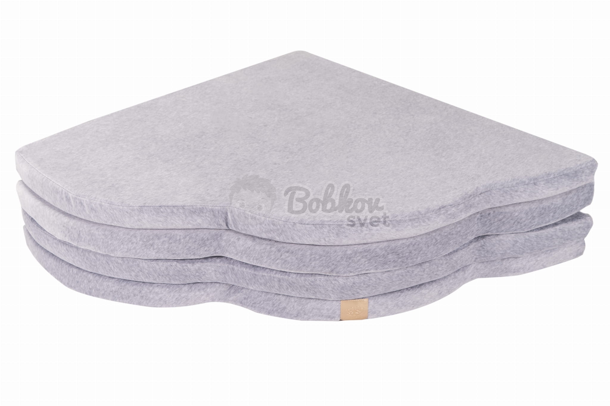 Detská podložka na hranie MeowBaby® 160 x 160 cm obláčik - svetlosivá