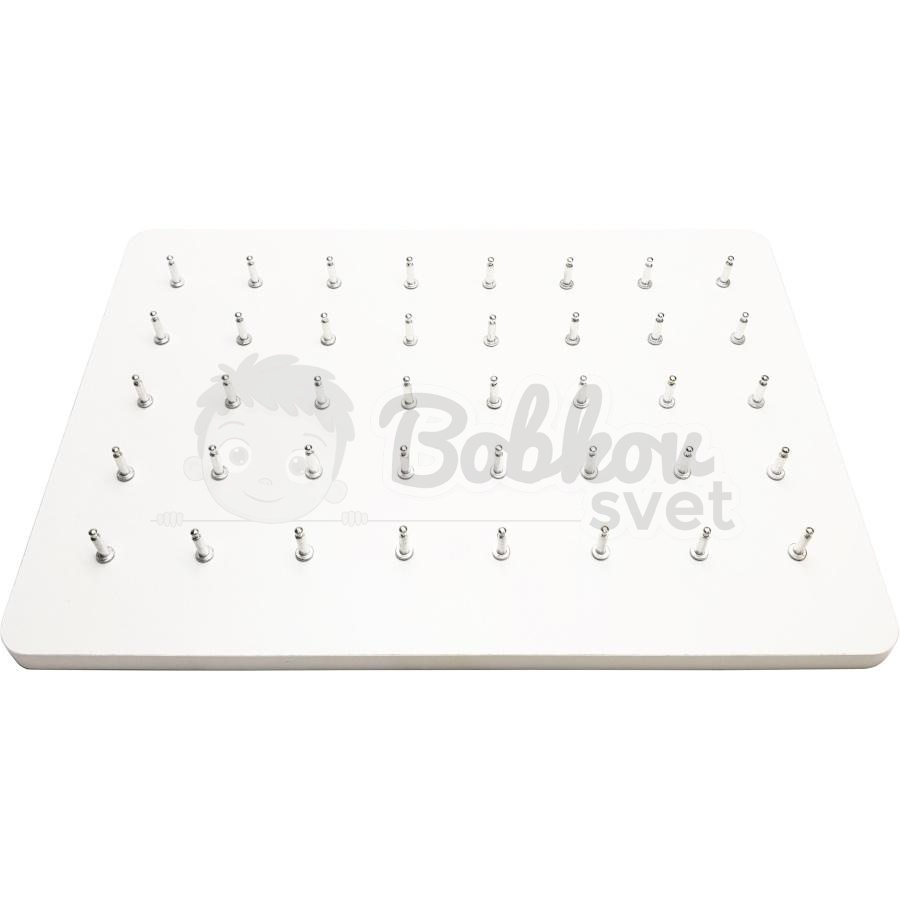 Geoboard - náučná hra / drevená doska s gumičkami 35 cm - GEOPLÁN
