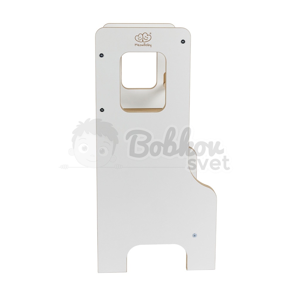 Učiaca veža MDF | Wooden MeowBaby® Kitchen Helper - biela