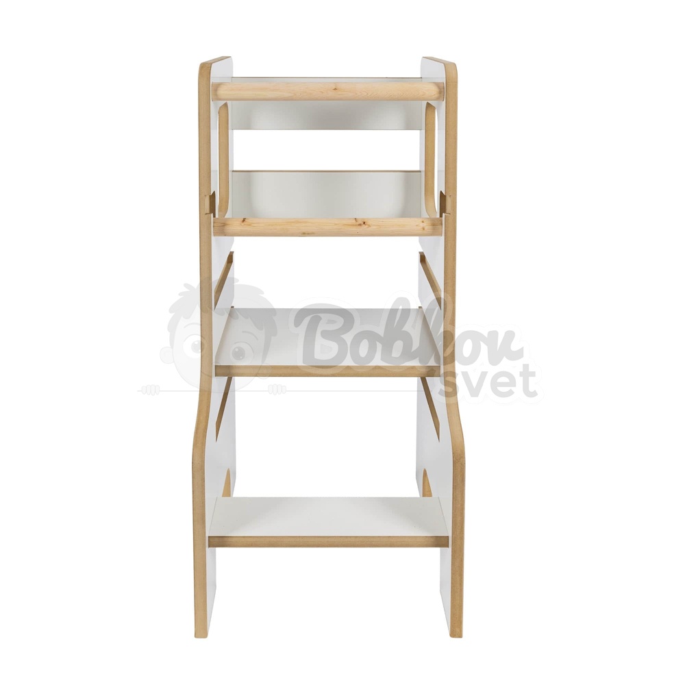 Učiaca veža MDF | Wooden MeowBaby® Kitchen Helper - biela