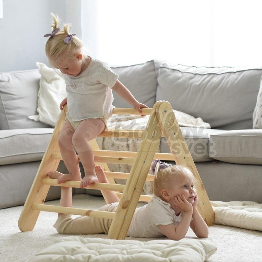 Montessori Piklerovej triangel (drevený trojuholník) JUNIOR - nature
