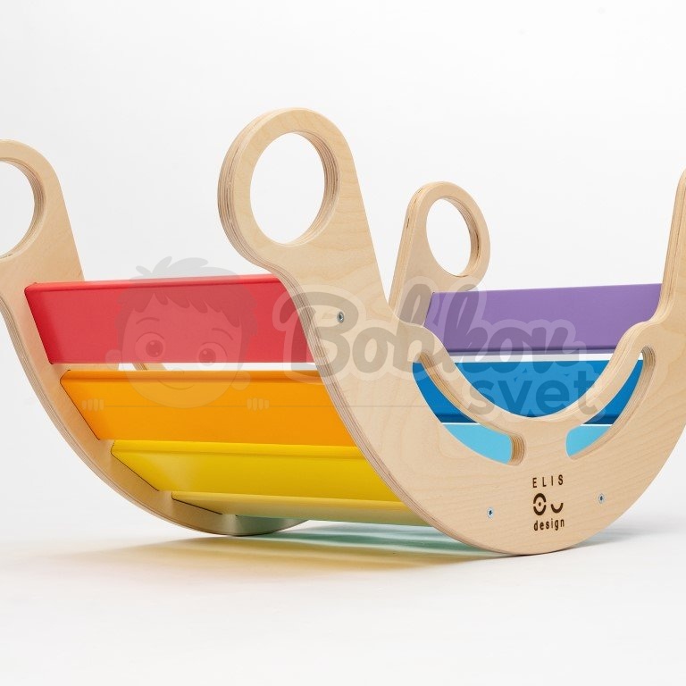 Montessori dúhová hojdačka 5v1 COLOR