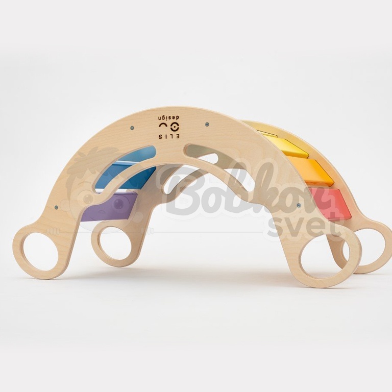 Montessori dúhová hojdačka 5v1 COLOR
