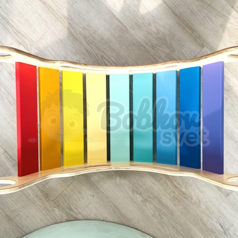 Montessori dúhová hojdačka 5v1 COLOR