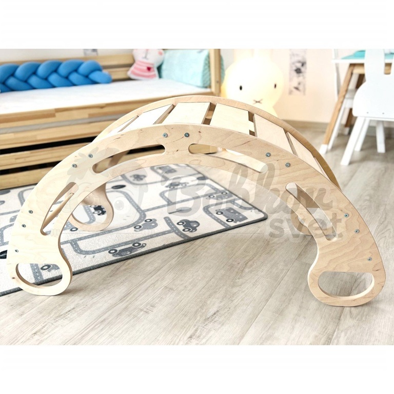 Montessori drevená hojdačka NATUR 100cm MAX