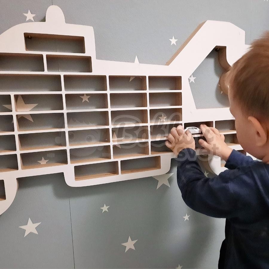 Veľký organizér na malé autíčka / angličáky - model ŤAHAČ