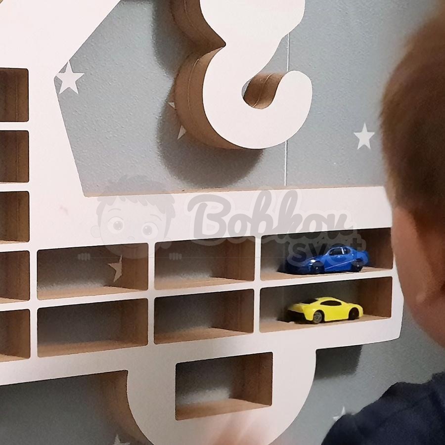 Veľký organizér na malé autíčka / angličáky - model ŤAHAČ