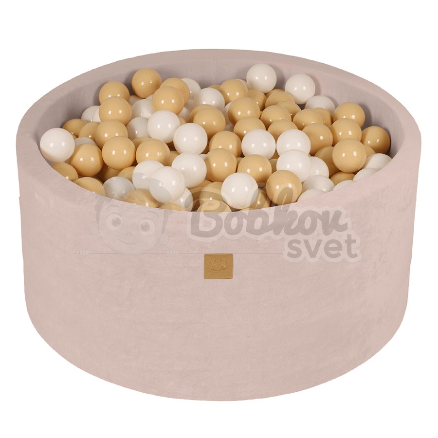 Detský suchý bazén EXCLUSIVE ZAMAT model Dry Grass s guličkami 300 ks (90x40cm)