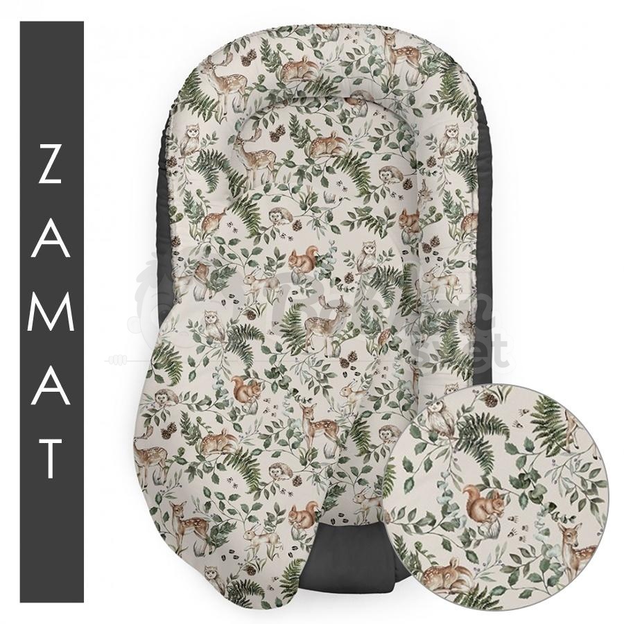 Hniezdo pre bábätko VELVET EXCLUSIVE - Animals garden