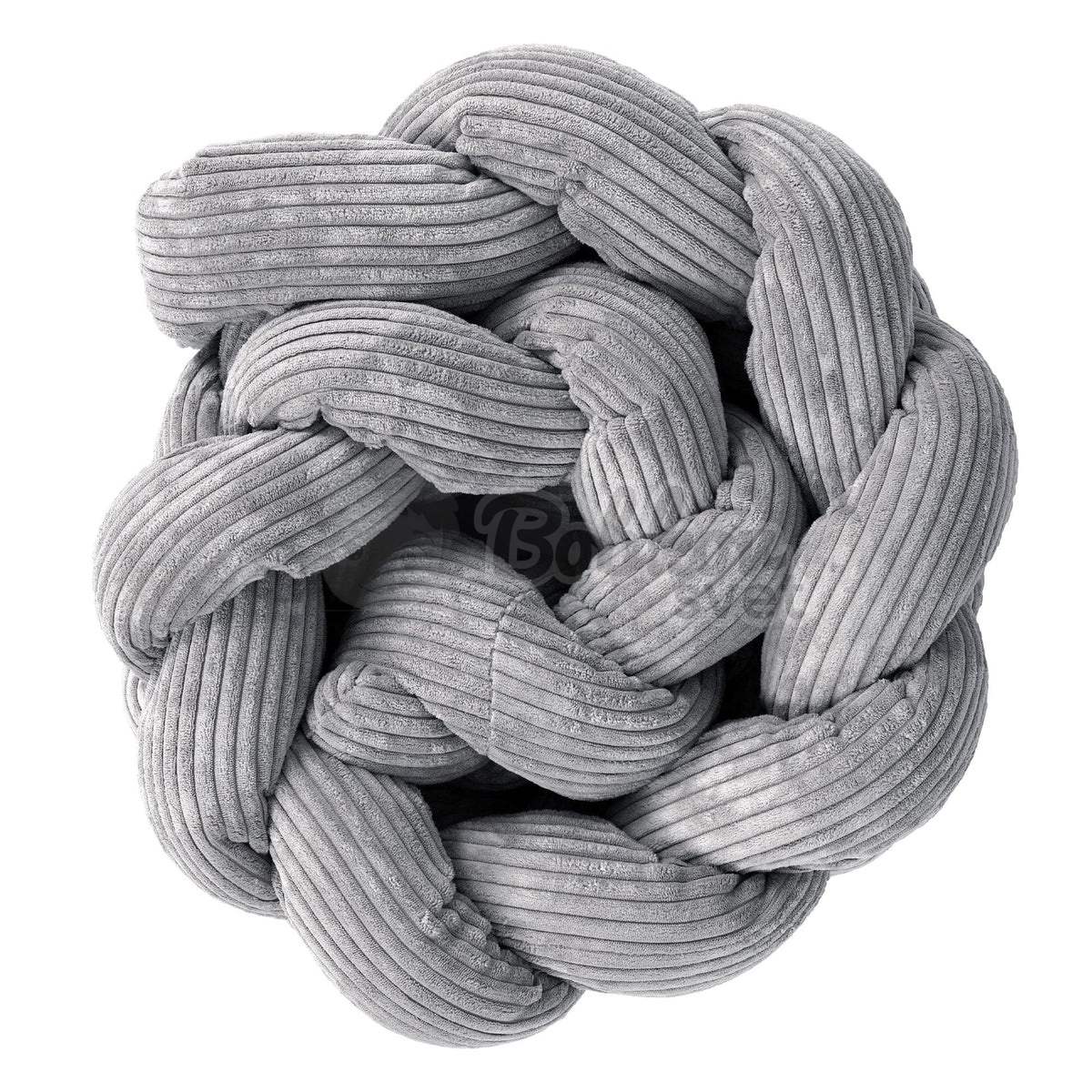 Pletený mantinel / ochrana do postieľky - vrkoč 3m - Corduroy Estetic GRAY
