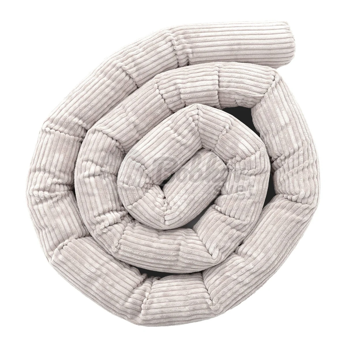 Mantinel / ochrana do postieľky Safe Roll 2m - Corduroy Estetic ECRU