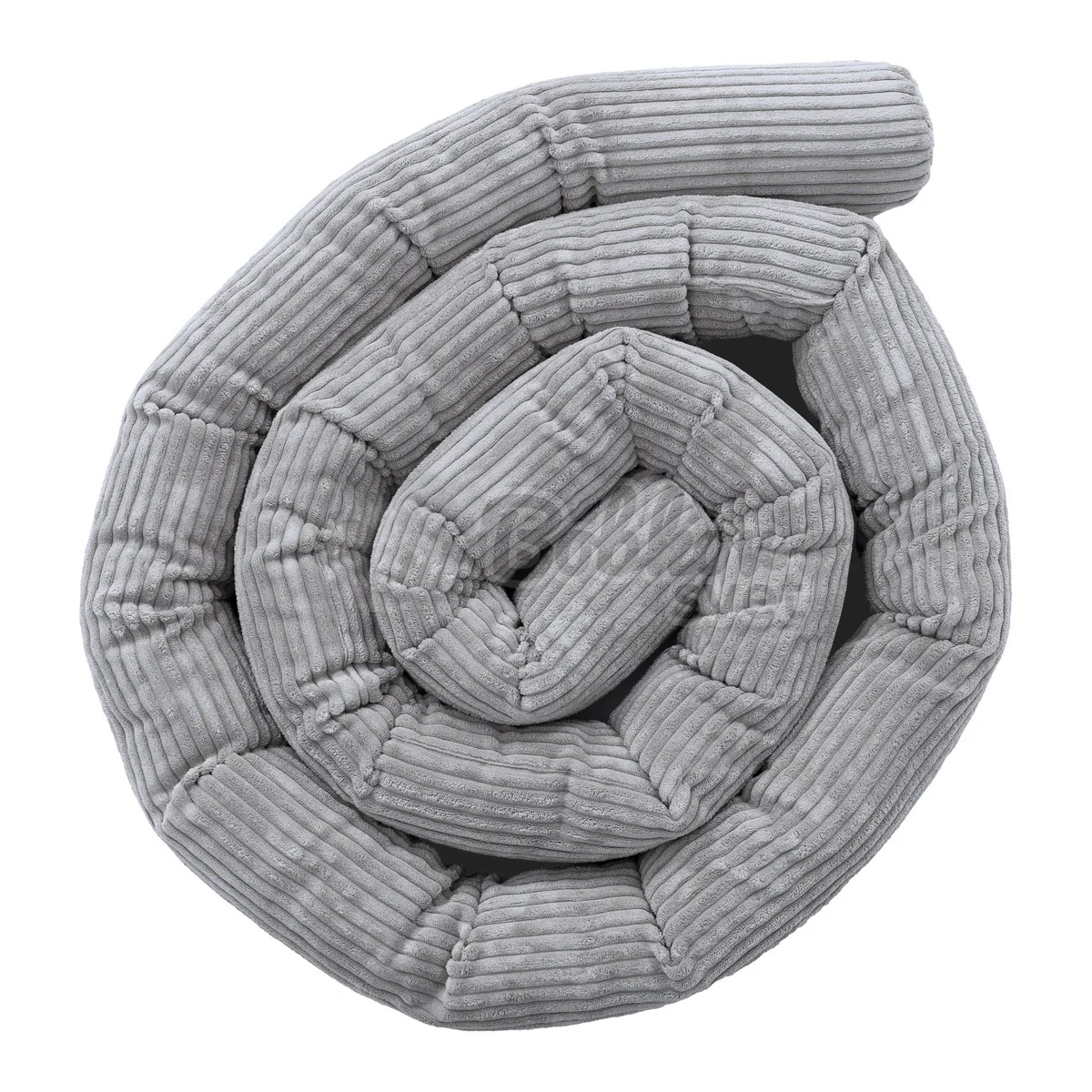 Mantinel / ochrana do postieľky Safe Roll 2m - Corduroy Estetic GRAY