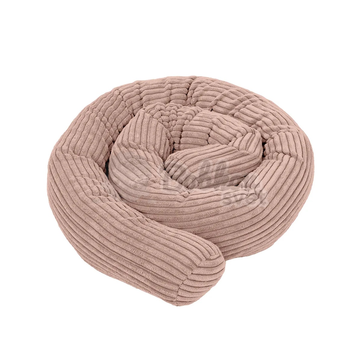 Mantinel / ochrana do postieľky Safe Roll 2m - Corduroy Estetic PINK