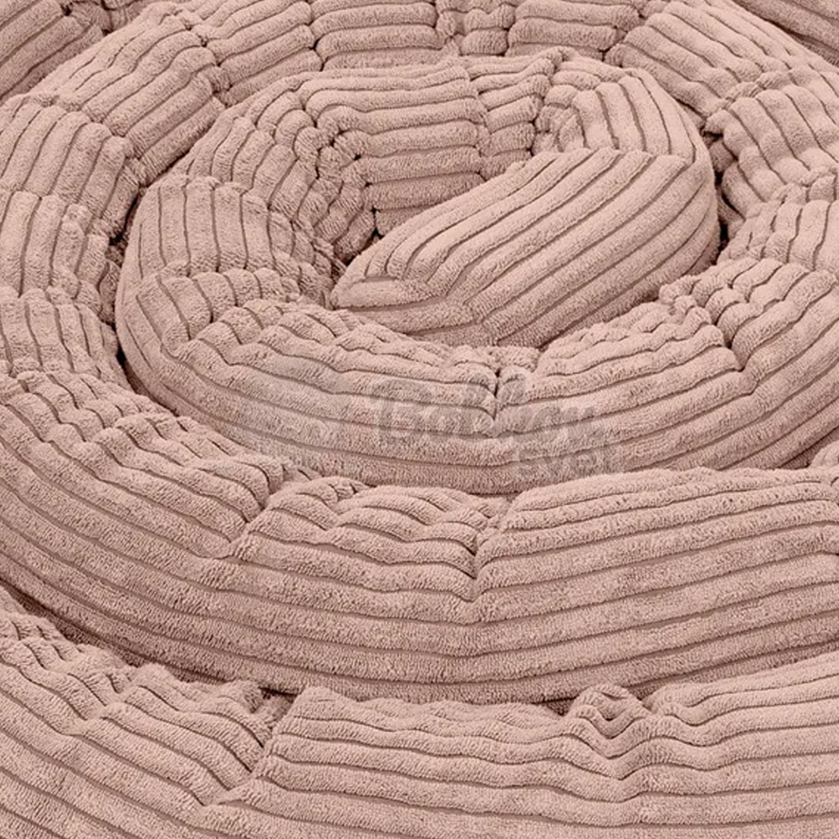 Mantinel / ochrana do postieľky Safe Roll 2m - Corduroy Estetic PINK
