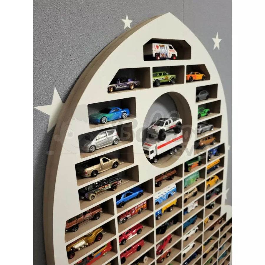 Veľký organizér na malé autíčka / angličáky - model RAKETA XXL