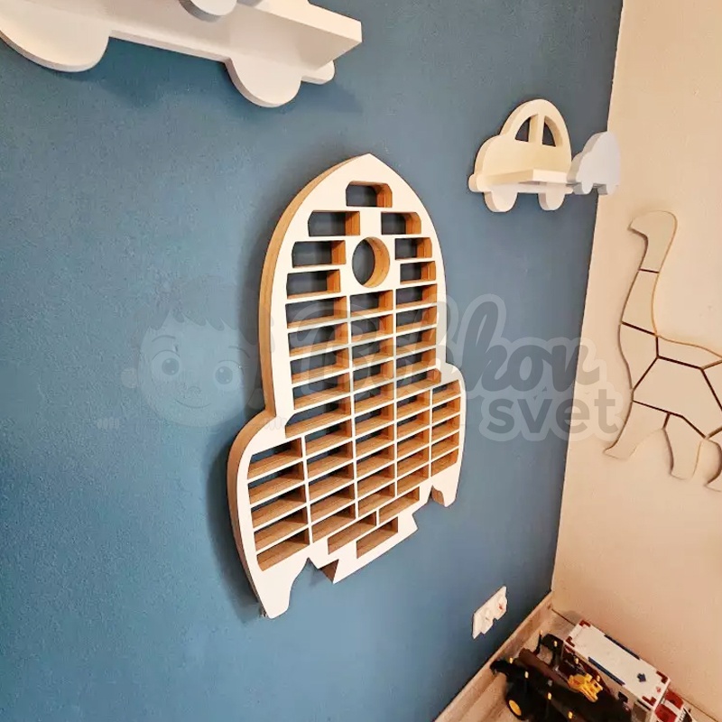 Veľký organizér na malé autíčka / angličáky - model RAKETA M