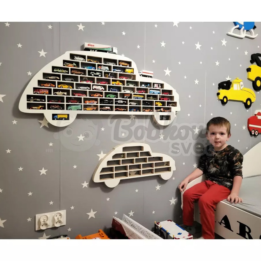 Veľký organizér na malé autíčka / angličáky - model VW Garbus