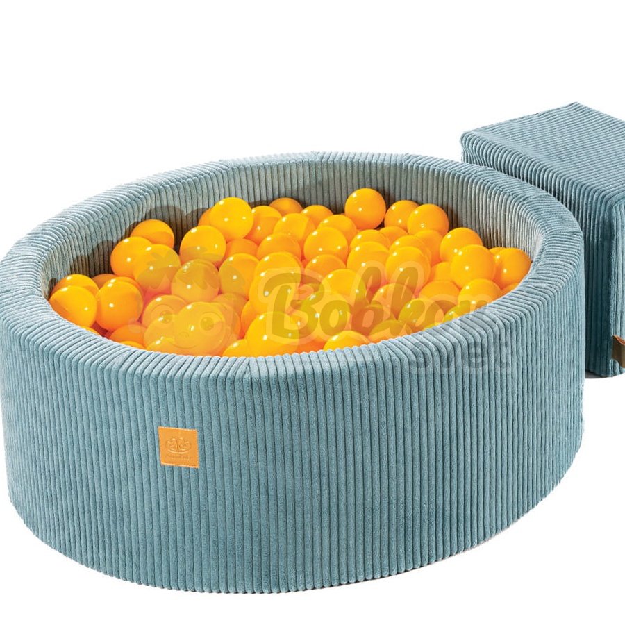 Penová hracia zostava so suchým bazénom model 9831 Corduroy Estetic TYRKYS s guličkami 200 ks