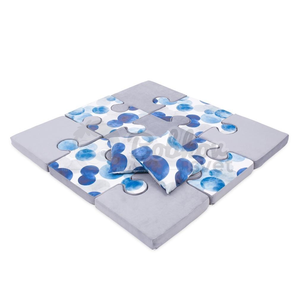 Veľké PUZZLE - podložka na hranie 150 x 150 cm - BLUE