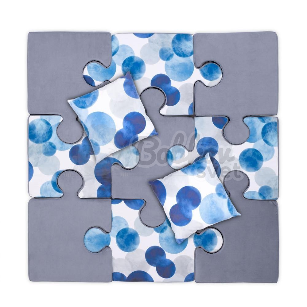 Veľké PUZZLE - podložka na hranie 150 x 150 cm - BLUE