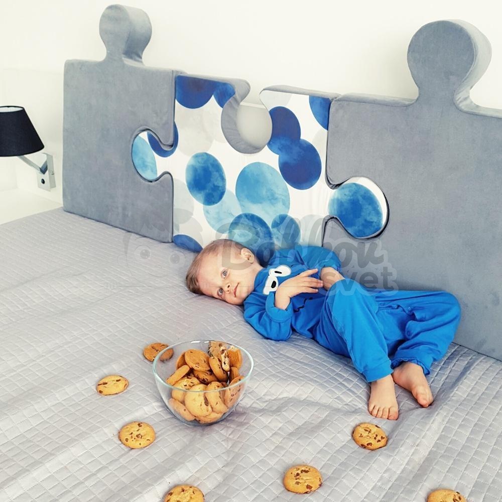 Veľké PUZZLE - podložka na hranie 150 x 150 cm - BLUE