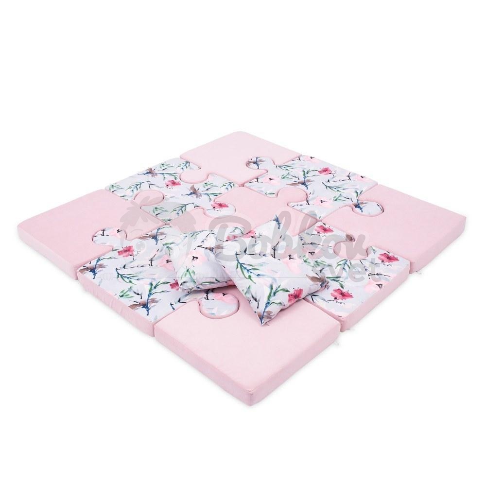 Veľké PUZZLE - podložka na hranie 150 x 150 cm - PINK