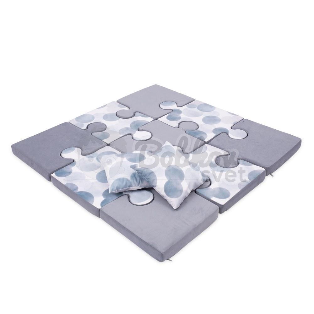 Veľké PUZZLE - podložka na hranie 150 x 150 cm - GRAY