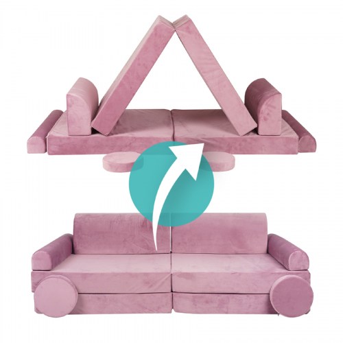 Veľký skladací penový bunker / detské ihrisko / pohovka - SOFA premium