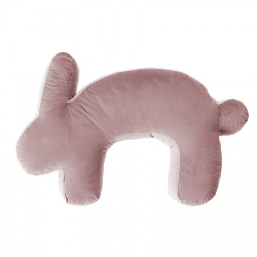 Dojčiaci vankúš ELIT velvet / dekoračný vankúš v tvare zajaca BUNNY - tvarovaný vankúš na kojenie