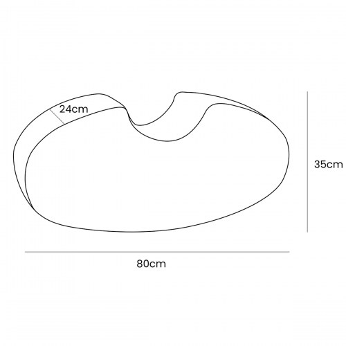 Detský penový taburet / hojdačka Bean Shape - Corduroy Estetic