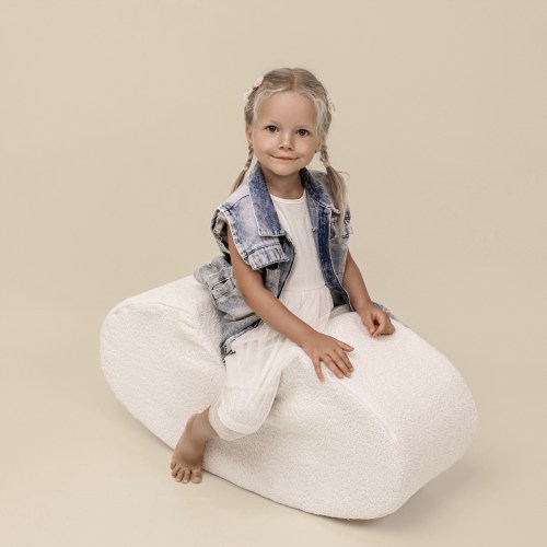 Detský penový taburet / hojdačka Bean Shape - Corduroy Estetic