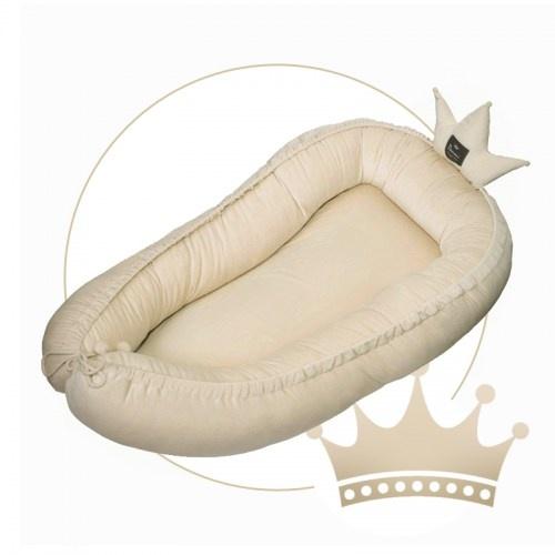 Zamatové hniezdo pre bábätko DAMANI edícia CROWN