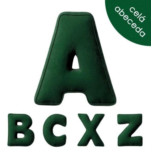 Dekoračný vankúš do izby VELVET písmená z abecedy