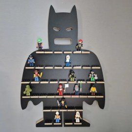 Organizér polička na LEGO figúrky postavičky - séria BLACK