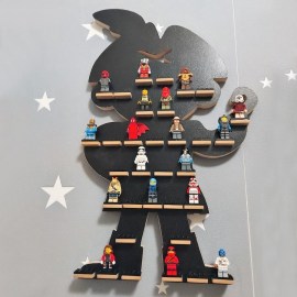 Organizér polička na LEGO figúrky postavičky - séria BLACK